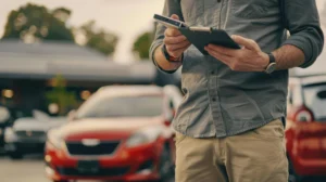 Gestão de estacionamento com controle digital e monitoramento de vagas.